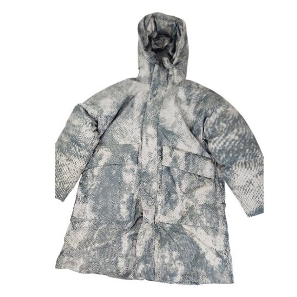 Lululemon Men's Green Tan Lab Down-Fill Jacquard Camouflage Parka Jacket Size M - Picture 1 of 7